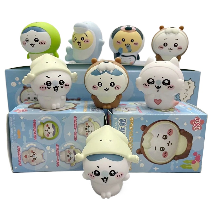 Marine Fish Tank - 8 stuks/doos Kawaii Chiikawa Aquarium Blind