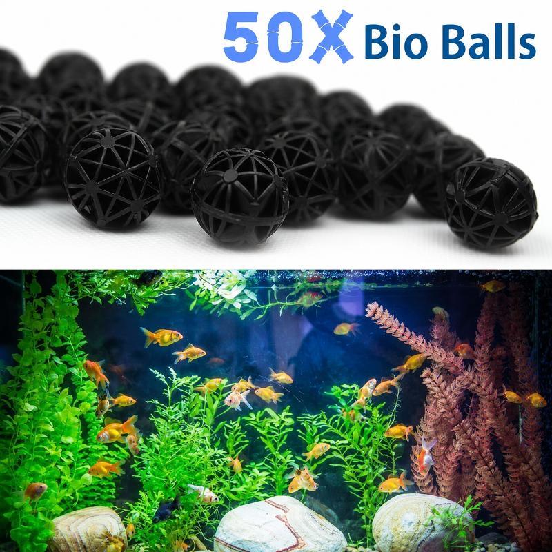 Marine Fish Tank - 50 stuks 16mm aquarium biofilterballen viskom