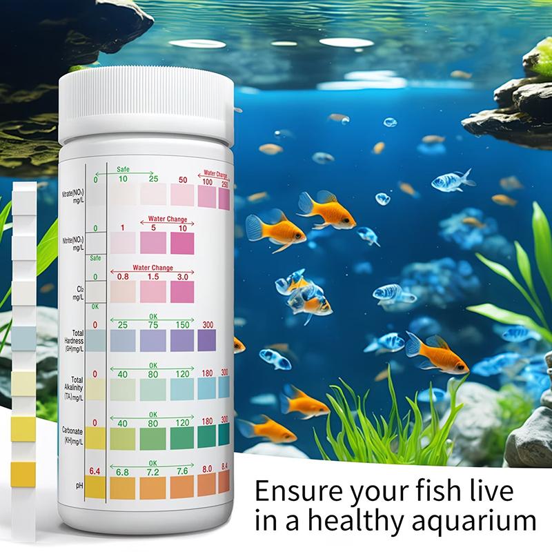 Saltwater Tank - Aquarium Water Teststrips 8 in 1