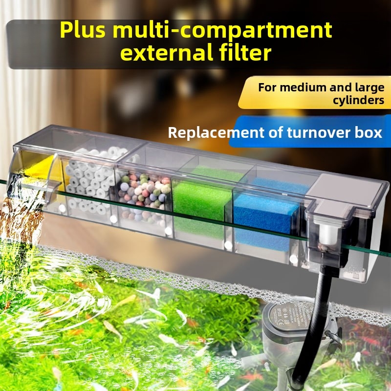 Reef Tank Filter - Multi-kamer biochemisch filter aquarium bovenhangende bacteriecultuur