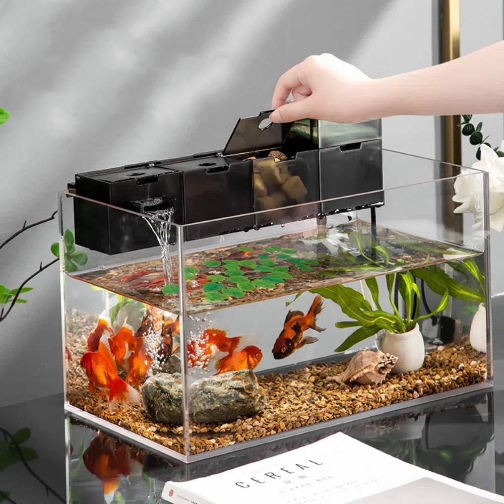 Reef Tank Filter - Drie-in-één externe aquariumfilter van plastic, stille