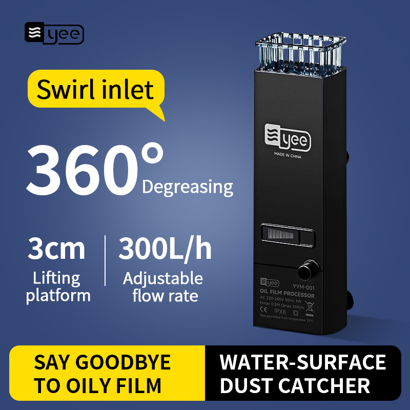 Reef Tank Filter - 3W Aquarium Oppervlakteolie Skimmer Filter Mini
