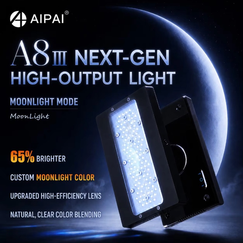 Reef Aquarium - AIPAI A8 III-serie A8SE/A8 Pro, LED-akwariumverlichting