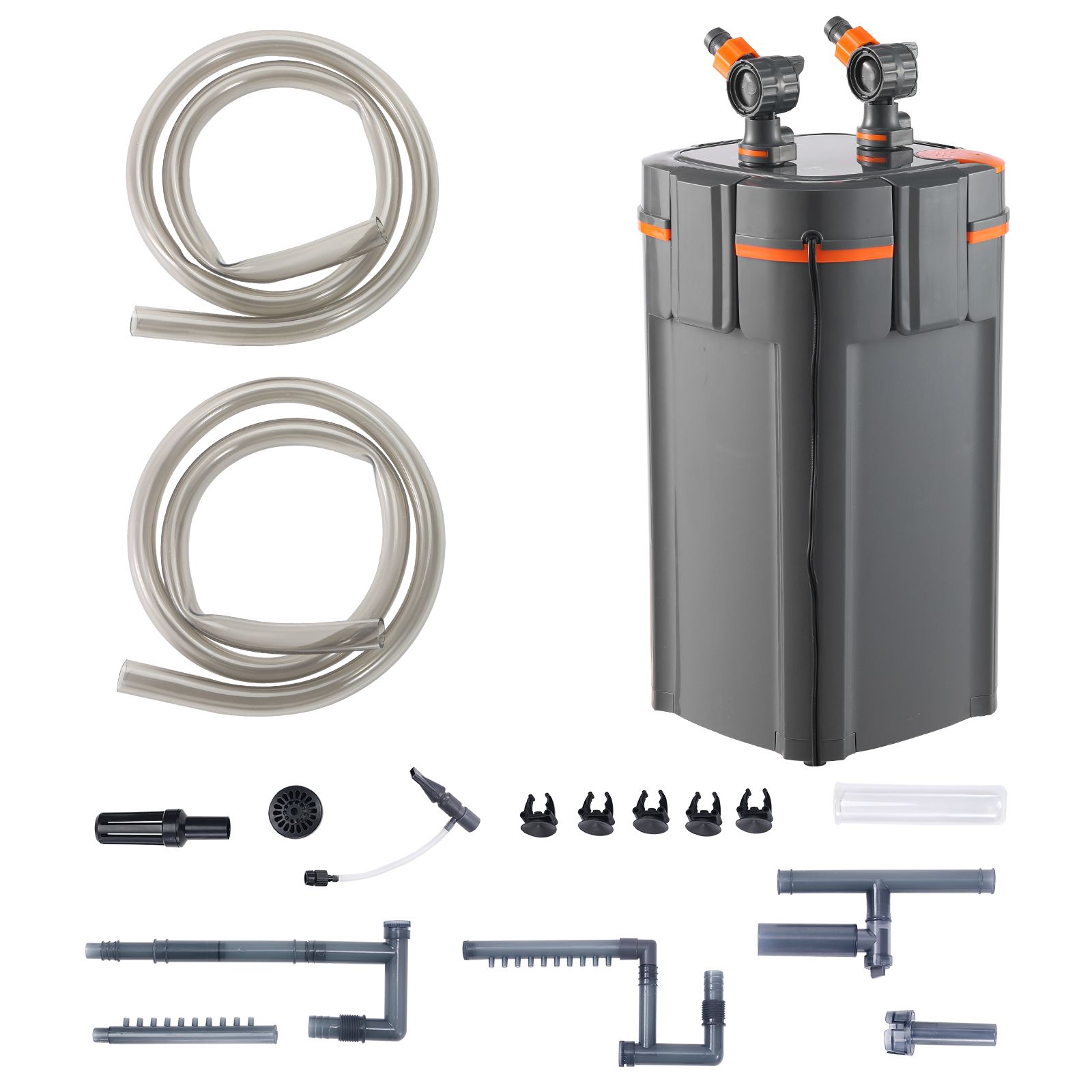 Reef Tank Filter - Aquariumfilter 528GPH, 5-traps canisterfilter 200 gallon,