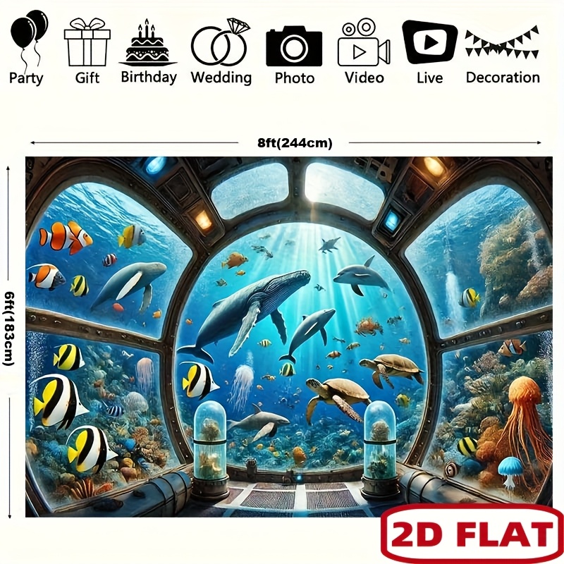 Onderwater Onderzeeër Raam Wal - Ocean Aquarium recensie en prijs