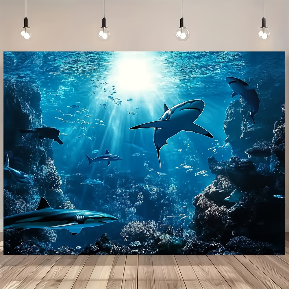 Majestueus diepzeehaai wandtap - Ocean Aquarium recensie en prijs